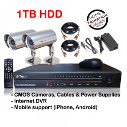 2CCTV Sony Camera with 4 Channnel Standalone DVR