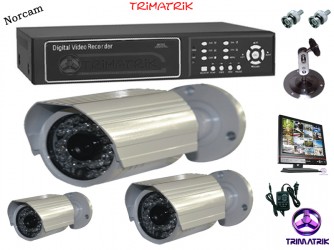 Norcam 3CCTV Pack with Standalone DVR & Installation