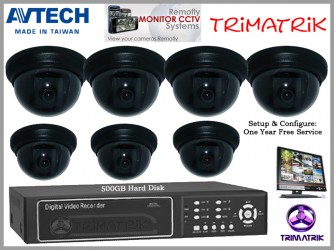 CCTV Camera 7ps Packege with DVR