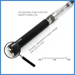  Antismoking Ego Twist Electronic Cigarette With 1 Liquite Can