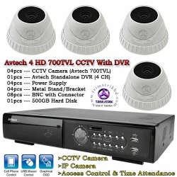 4 700TVL HD CCTV Camera Package