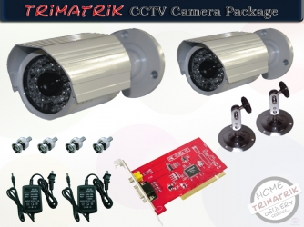 2 CCTV CAMERA WITH PC BASED DVR 