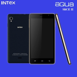 Intex Mobile Aqua Slice II (Black+Gold)