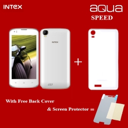 Intex Mobile Aqua Speed (White+Champagne)