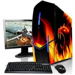 Desktop PC with Intel Core i3 250GB HDD 2GB RAM 17LED