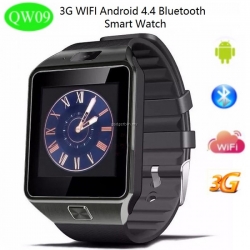 QW09 Full Android Wifi 3G Smart Mobile Watch Sim + Gear