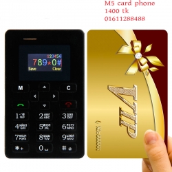 AIEK M5 Mini credit card Size Mobile Phone