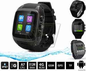 X01 Android 3G Wifi Smart Mobile Watch Water proof intact