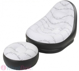 2 in 1 Air Chair and Footrest Sofa