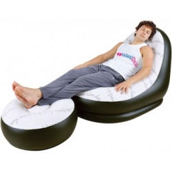 2 in 1 Air Chair and Footrest Sofa