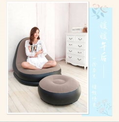 2 in 1 Air Chair and Footrest Sofa 