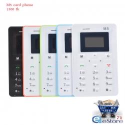 AIEK M5 Mini credit card Size Mobile Phone