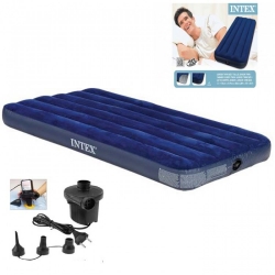 intex Single air bed intact Box Free Air Pumper