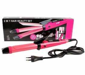 Hair Straightening & Curling Set2 In 1,(2289911.)