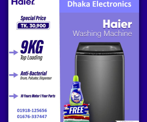 9 Kg Haier HWM90316S6 Automatic Washing Machine