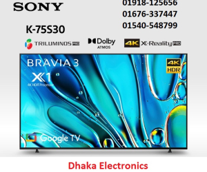 Sony Bravia 75 inch K75S30 Class LED 4K HDR Google TV