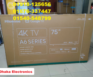 75 inch Hisense 75A6F3 UHD 4K Android Google DTS TV Official