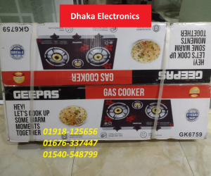 Geepas 3 Burner GK6759  Auto Gas Stove