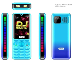 Bengal BG 303 Dj Java Supported 4 SIM Standby 4500mAh Power Bank Phone