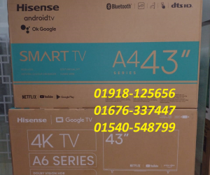 Hisense 43 inch 43A4F4 Android Google DTS TV Official