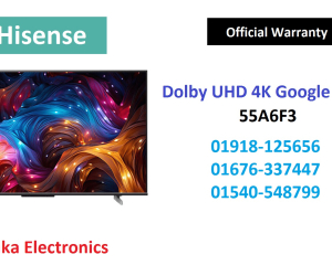 Hisense 55 inch 55A6F3 4K Google DTS TV Official