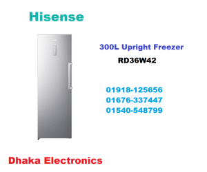 Hisense 300L RD36W42 Upright Freezer