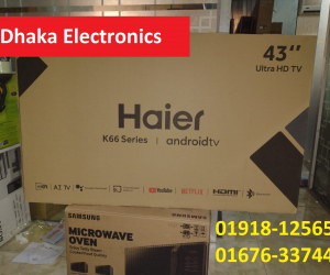 43 inch Haier H43K66UG GOOGLE ANDROID 4K TV Official